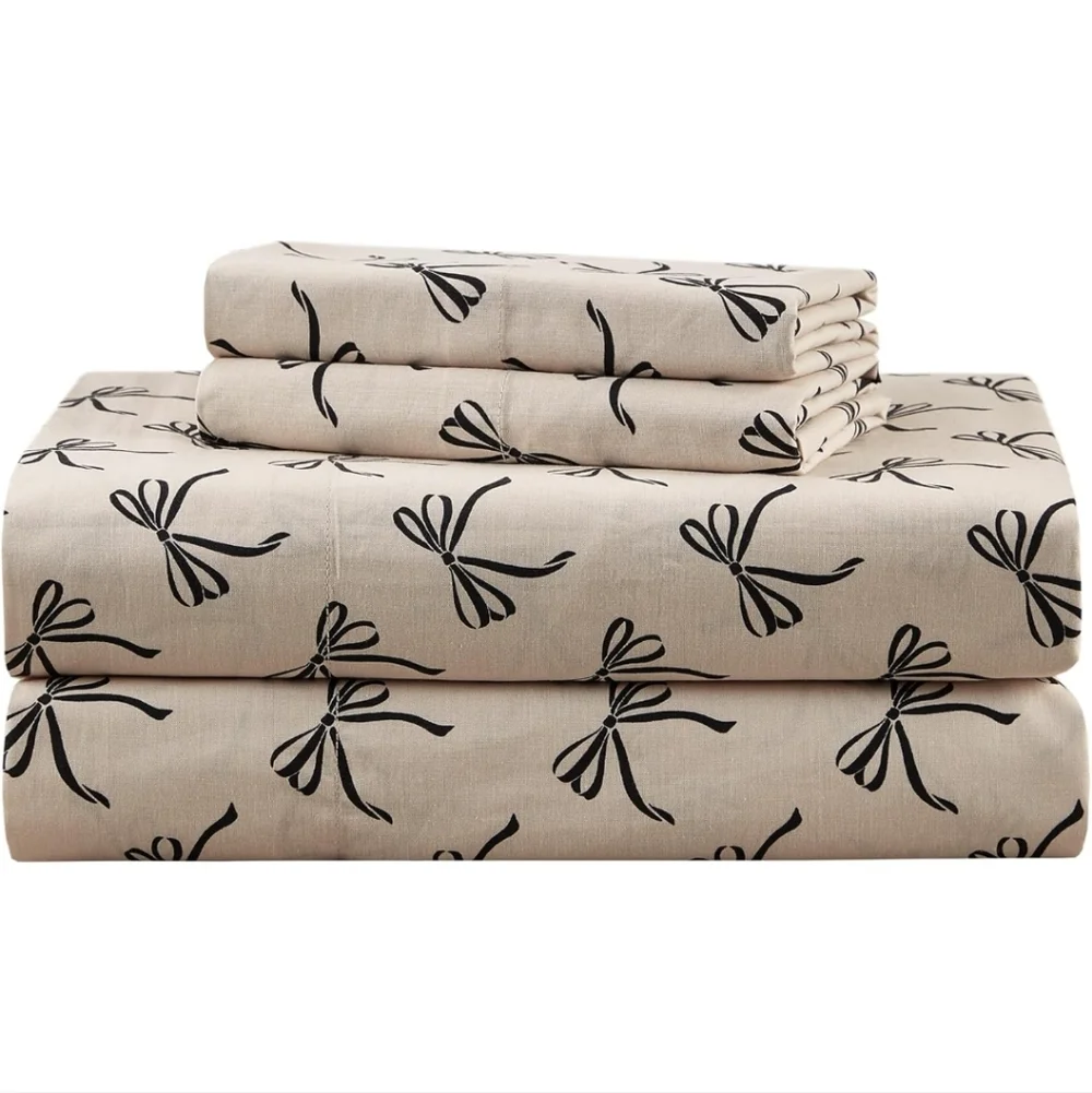 Comfort Spaces 100% Cotton Sheets Full Breathable, Naturally Cool Cotton New